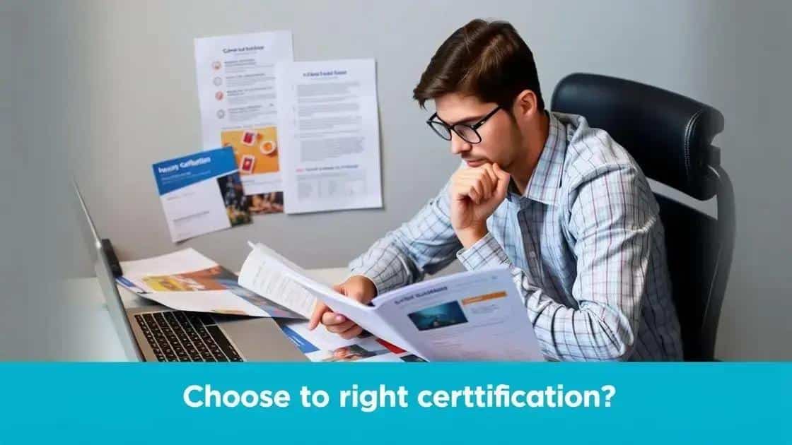 How to choose the right certification