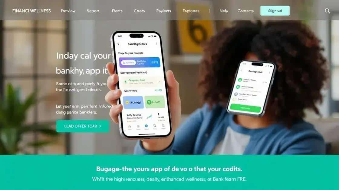 Integration of financial wellness tools in banking apps