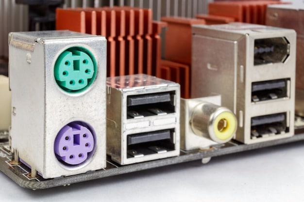 A close-up of a Raspberry Pi 4 board, highlighting its various ports (Ethernet, USB, HDMI) and components. The image should focus on the technical details of the board.