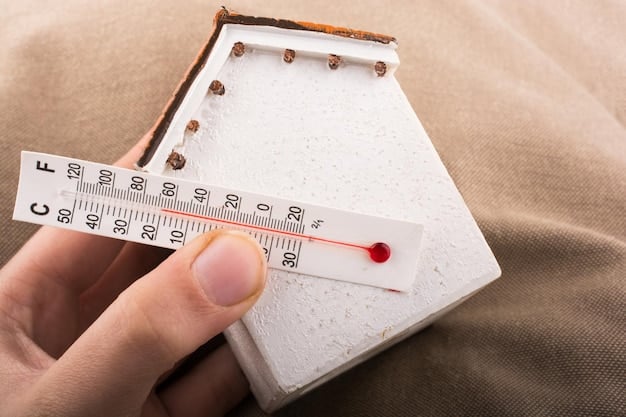 A person inspecting attic insulation, with a measuring tape showing the depth of the insulation and ensuring it meets recommended levels.
