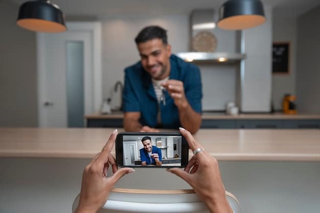 A side-by-side comparison of two smart doorbell camera feeds on a smartphone screen. One feed is grainy and poorly lit, while the other is clear and vibrant, showcasing the impact of video resolution and HDR.
