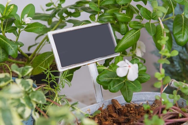 Close-up of a smart irrigation controller displaying a watering schedule on its screen. The controller is mounted on a wall in a garage, and the background includes irrigation pipes and tools, showcasing its practical application.