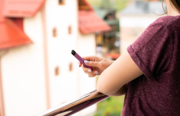 A person configuring the geofencing settings on their smart home app, with clear options for setting the geofence radius and choosing the actions to be triggered when entering or exiting the zone.