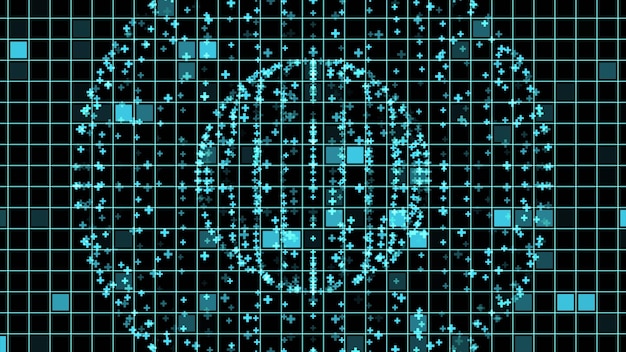 An abstract representation of data encryption, showing scrambled data streams and a padlock symbol over a network grid. The image should convey a sense of data protection and security.