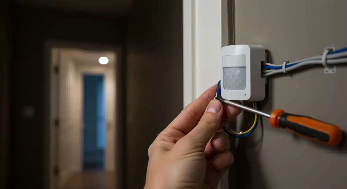 Installing a smart motion sensor for improved home lighting
