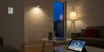 Smart home living room with DIY lighting motion sensors