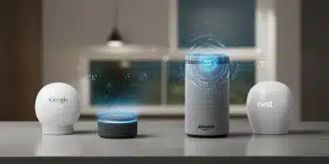 Voice Assistant Showdown 2025: Echo vs. Nest for Home Control Amazon Echo and Google Nest devices on a smart home countertop in 2025