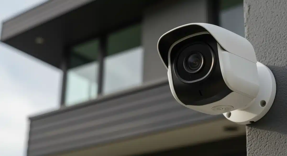 Advanced smart security camera with night vision and wide-angle lens
