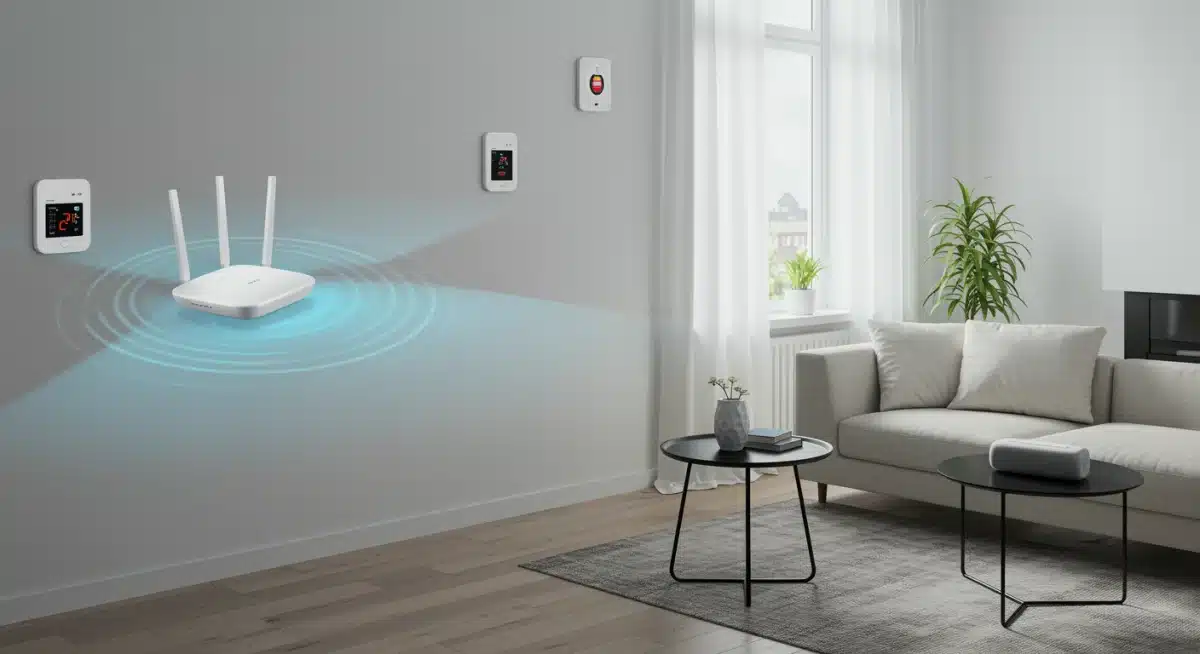 Mesh Wi-Fi system ensuring strong signal for smart home devices