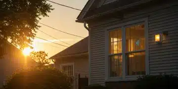 Older home exterior with modern smart home upgrades for energy efficiency and security