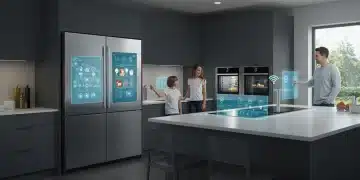 2026 smart kitchen with integrated appliances and central control hub