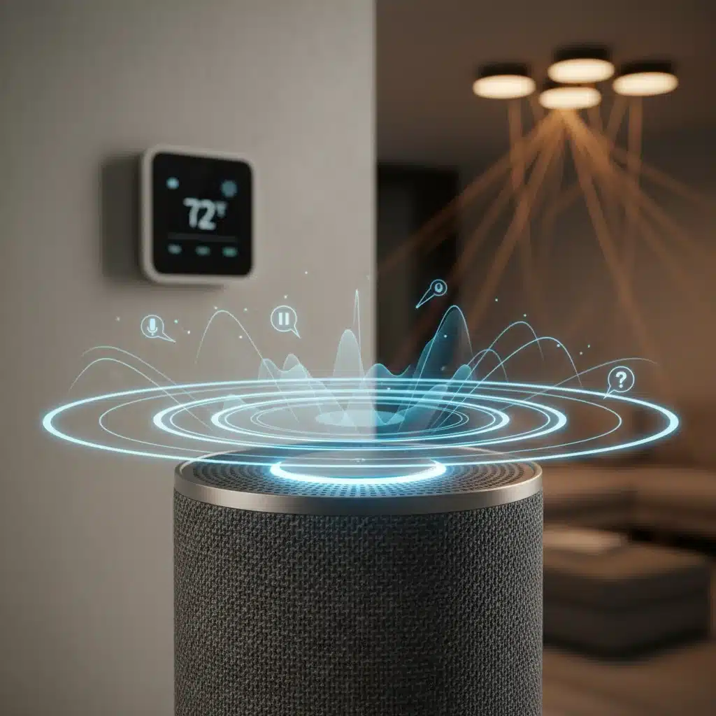 Smart speaker processing voice command for home automation