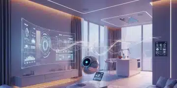 Futuristic smart home with Wi-Fi 7 and Matter connectivity