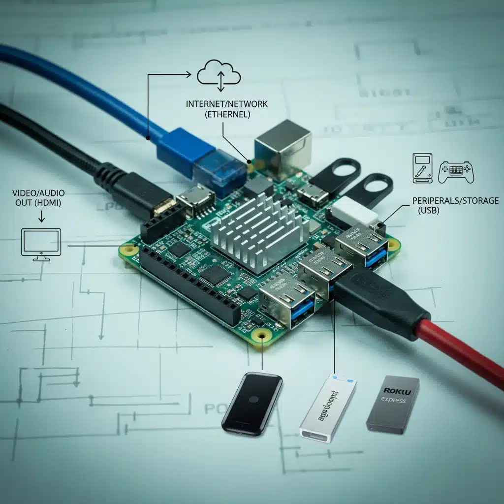 Raspberry Pi as the central hub for a DIY smart media center