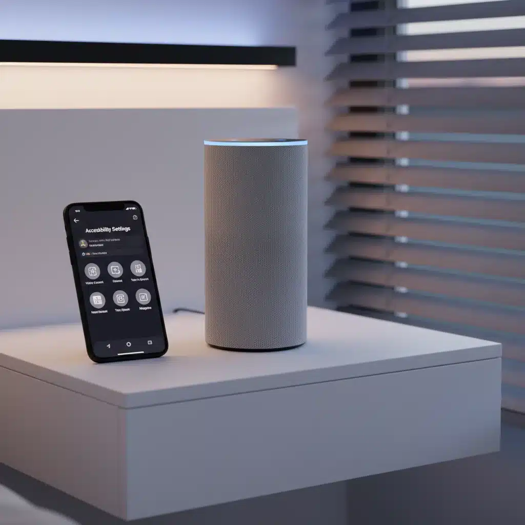 Voice assistant device enabling accessible home control